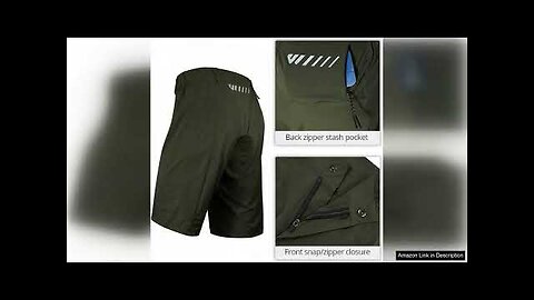 Men's Mountain Bike Shorts 2 in 1 Padded Mens Cycling Biking Shorts Review