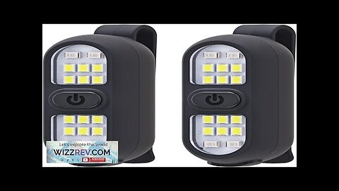 2 Pack Clip on Flashlights Running Light for Runners Rechargeable Safety Lights Review