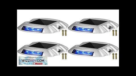 VEVOR Driveway Lights 4-Pack Solar Driveway Lights with Switch Button Solar Deck Review