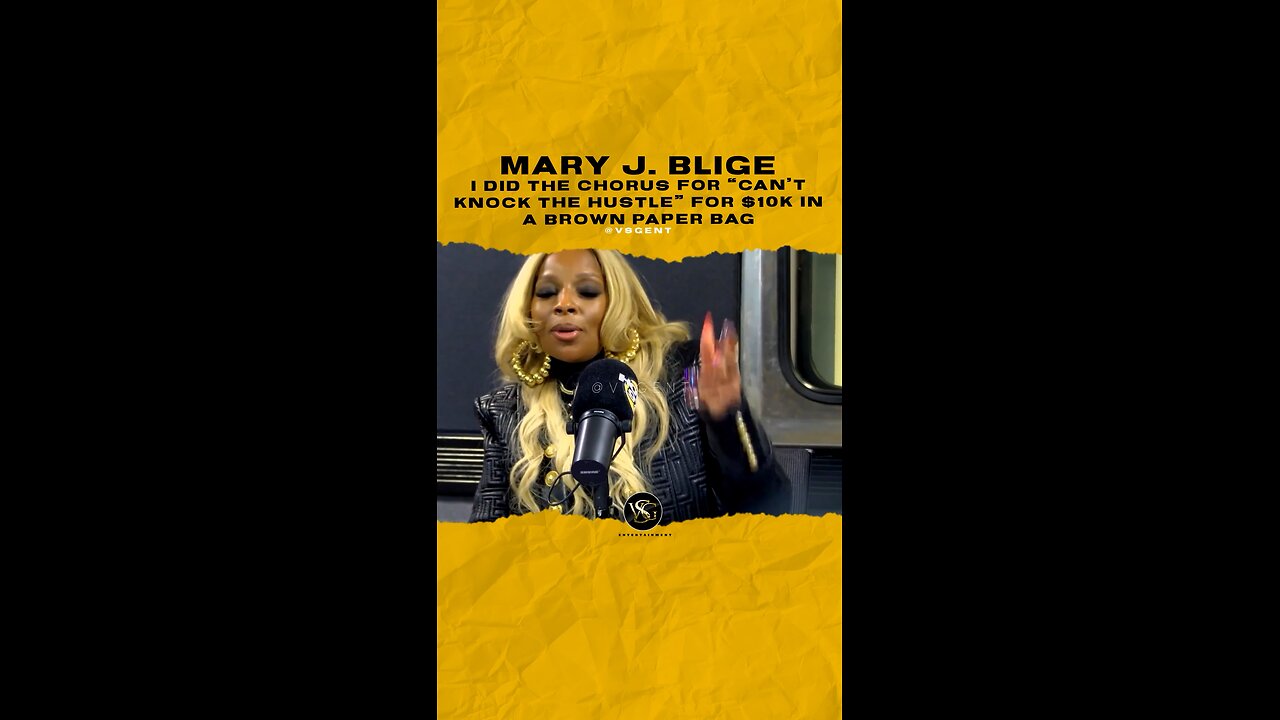 @therealmaryjblige I did the chorus for “Can’t Knock The Hustle” for $10k in a brown paper bag