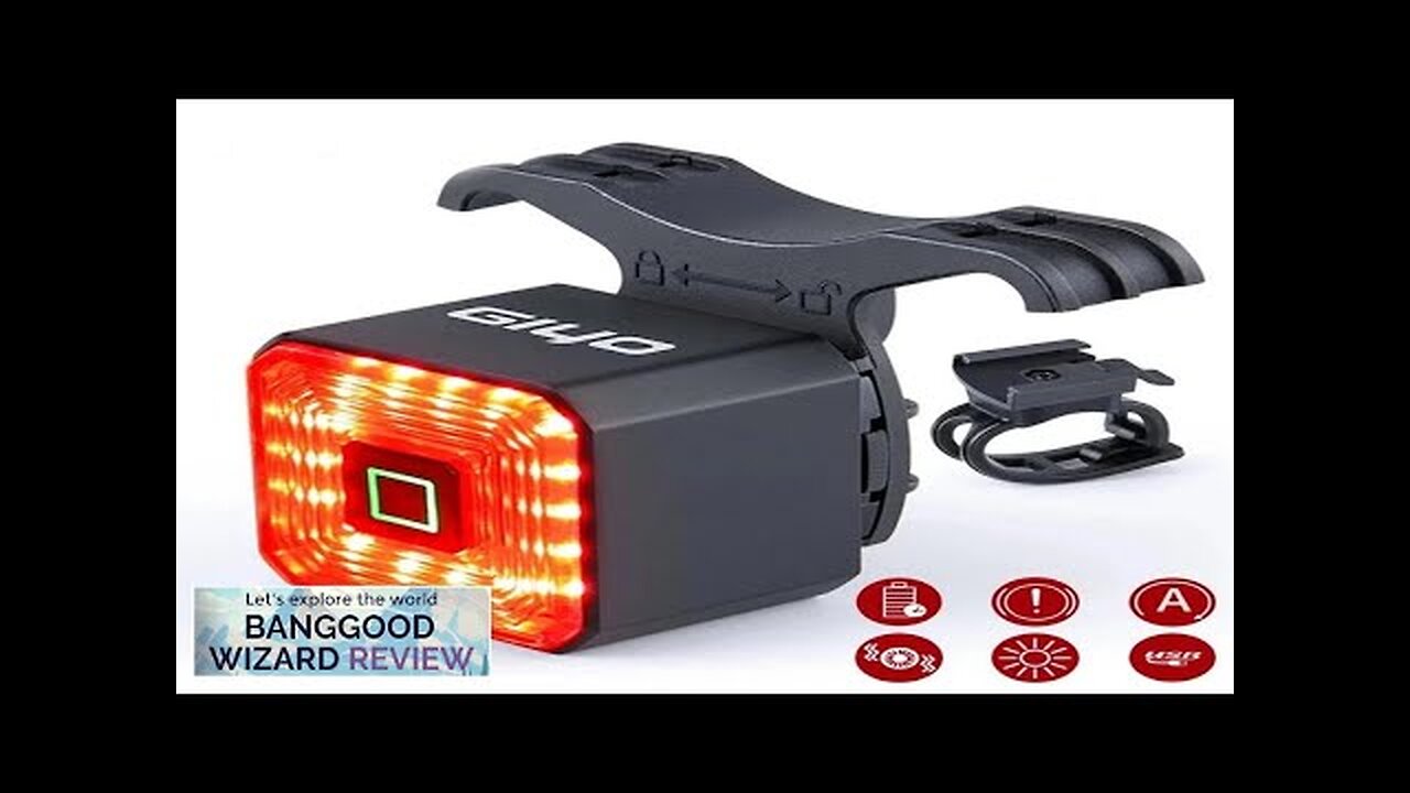 GIYO Smart Bike Taillight 350mAh Battery Waterproof 6 Light modes 26g Lightweight Review