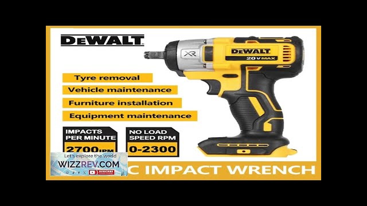 Dewalt DCF880 Cordless Impact Wrench 20V Original 2300RPM Rechargeable 13MM Electric Lithium Review