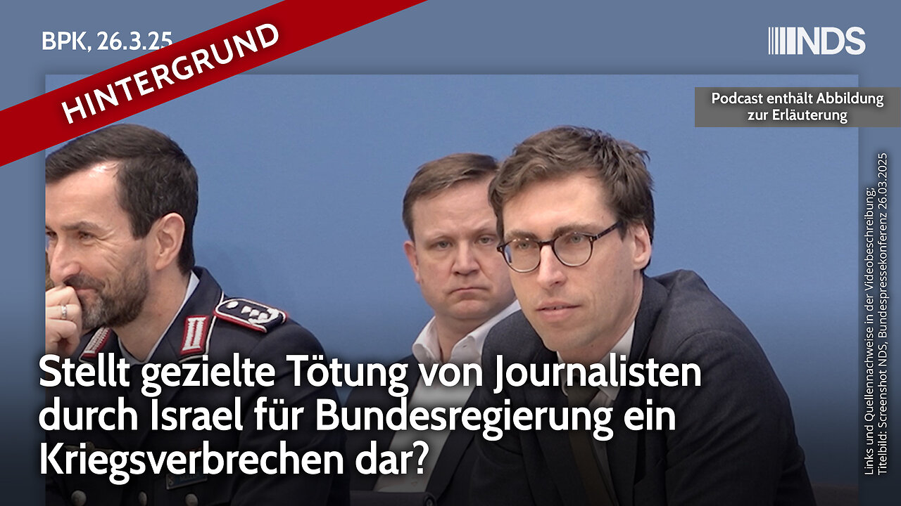 Stellt Israels gezielte Tötung von Journalisten für Bundesregierung ein Kriegsverbrechen dar? BPK HG