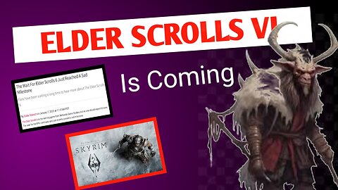 elder scrolls vi. wait some more time for scroll vi. #game #gamingnews