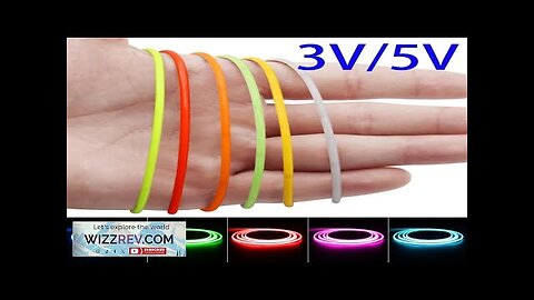 3V 5V 2.7mm Ultra Slim COB LED Strip Lights Battery Powered DIY Review