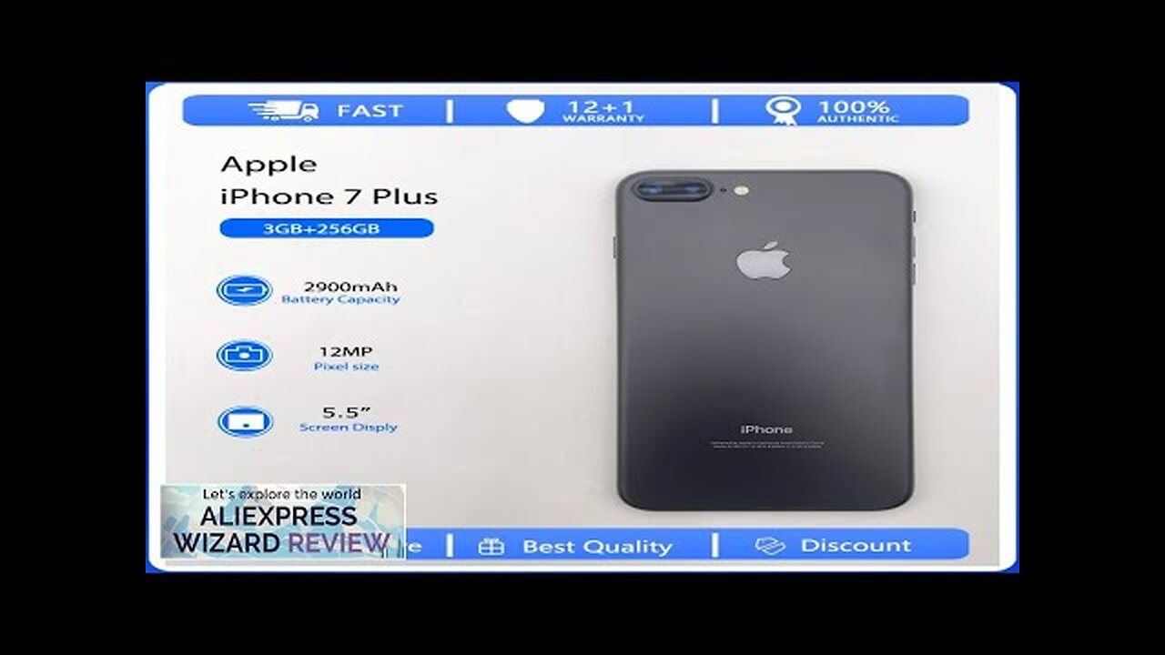 Apple iPhone 7 Plus Mobile Cell Phone Original Used Unlocked 5.5" 32/128/256GB Review