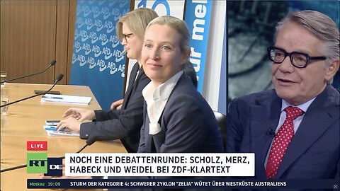 Noch eine Debattenrunde: Scholz, Merz, Habeck und Weidel bei ZDF-Klartext