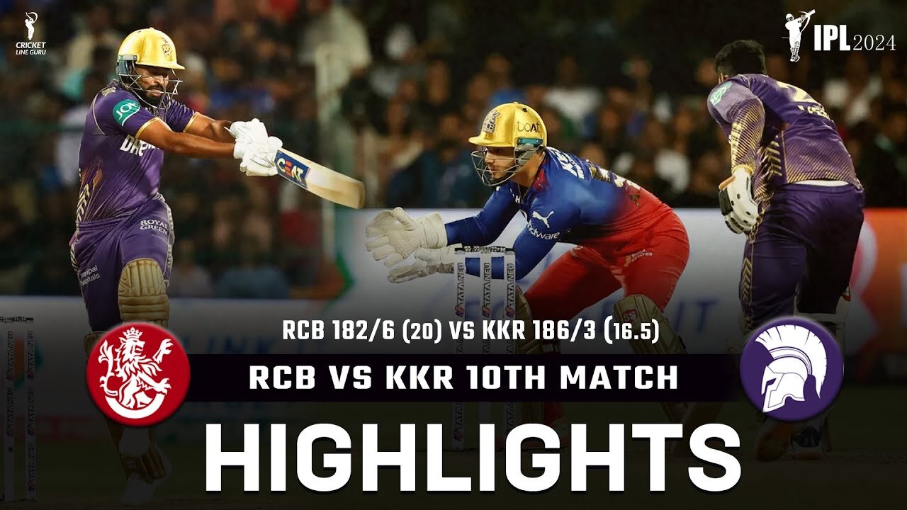 M10: RCB vs KKR – Blockbuster Match Highlights