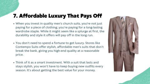 7 Reasons You Need to Invest in a Quality Men's Church Suit