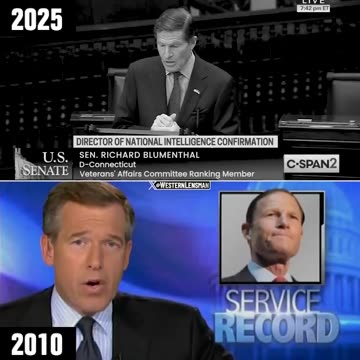 FEB 11, 2025: Dem Senator Dick Blumenthal rails against Iraq veteran Tulsi Gabbard.
