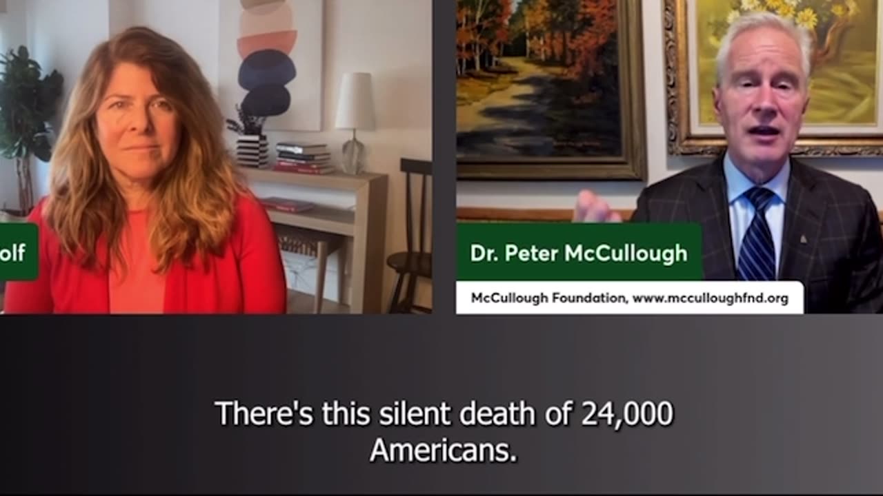 Dr Peter McCullough on how COVID-19 vaccine was not advertised properly & estimates vaccine deaths