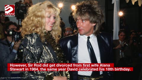 David Schwimmer once served Sir Rod Stewart with divorce papers