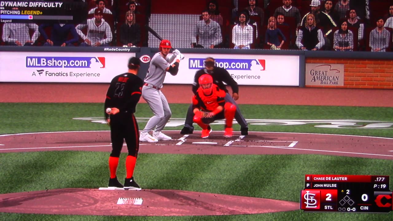 MLB The Show: Cincinnati Reds vs St. Louis Cardinals (S8 G20)