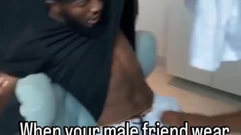 When your male friend wear waist beads