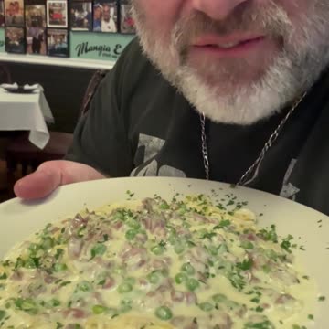 Christmas Italian Eating Continues! Spaghetti Carbonara OH!