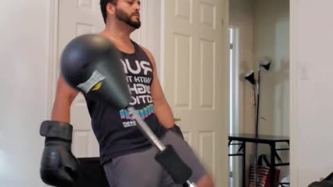 Standing Speed Bag Workout