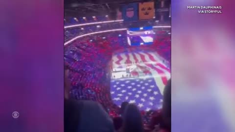 Team Canada fans boo American national anthem