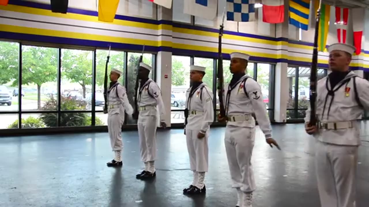 United States Navy Ceremonial Guard Drill Team Performance