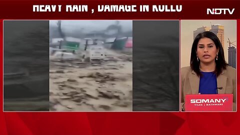 Himachal Pradesh Rain _ Rain Havoc In Himachal Pradesh_ Many Vehicles Washed Away