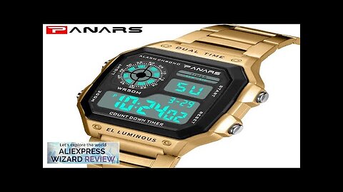 PANARS Top Luxury Stainless Steel Strap Sport Watches Mens Waterproof Back Light Review