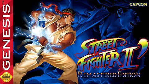 Playing Street Fighter II Remastered Edition for Sega Genesis
