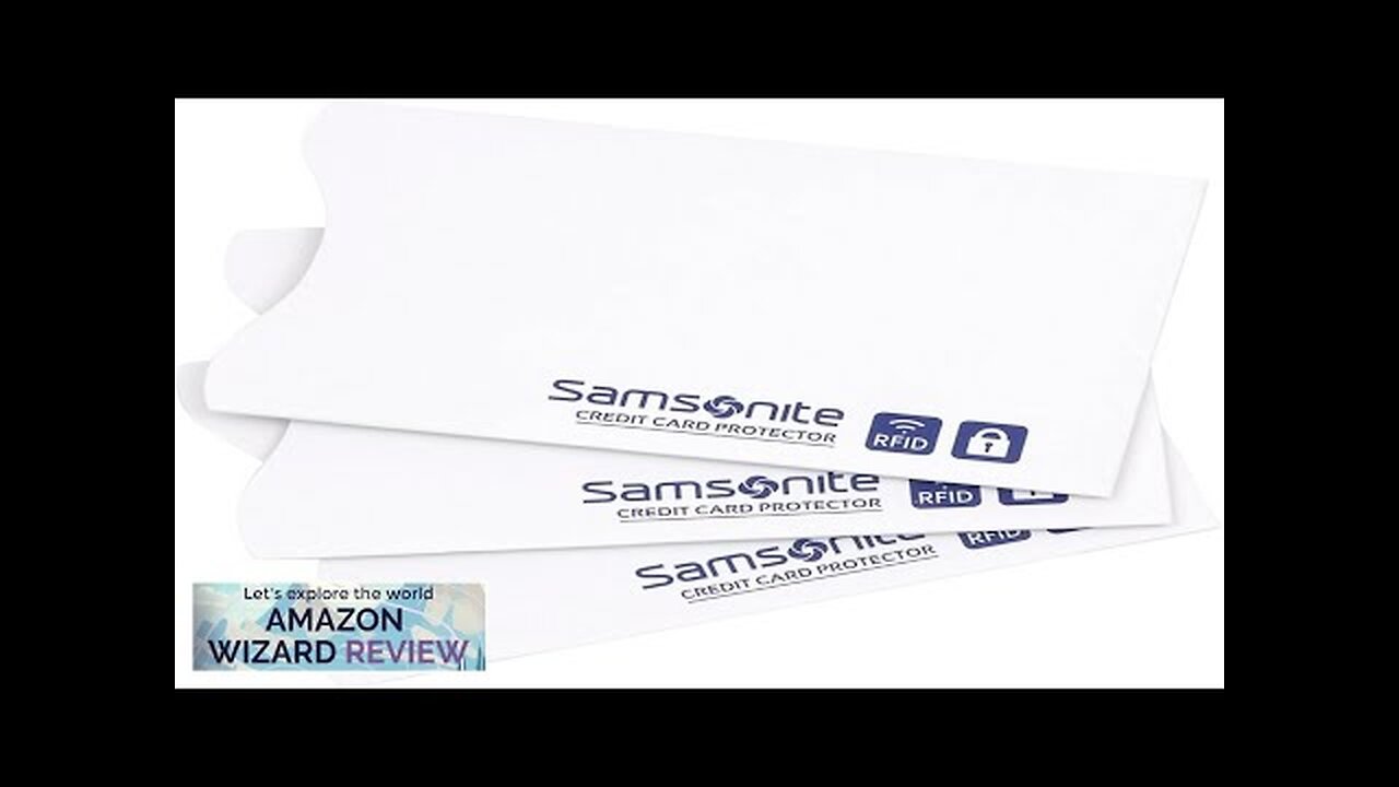 Samsonite 3-Pack Credit Card RFID Sleeves White One Size Review