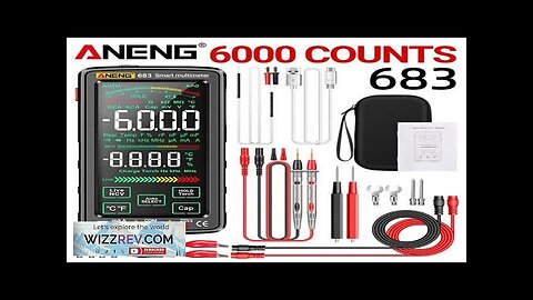 ANENG 683 Smart Multimeter High-end Touch 6000 Counts Multimetro Test Rechargeable Review