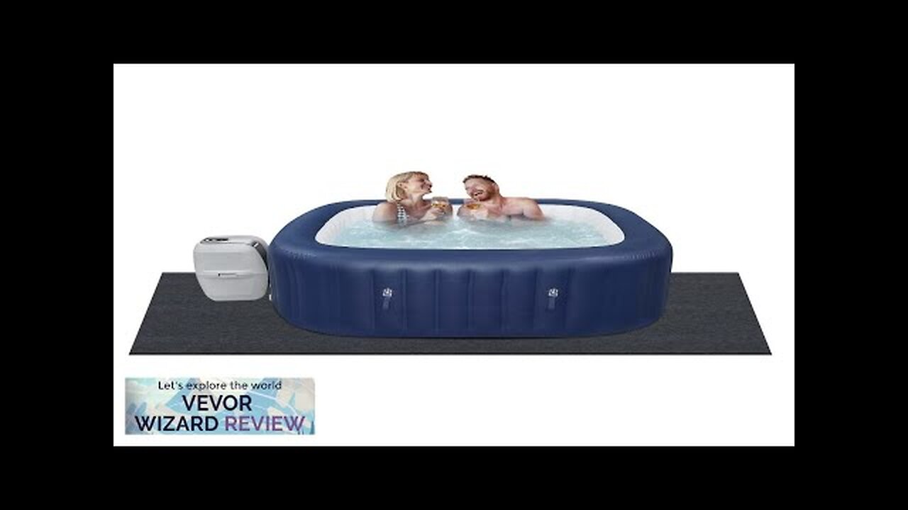 VEVOR 74 x 72 Inch Hot Tub Mat Extra Large Inflatable Hot Review