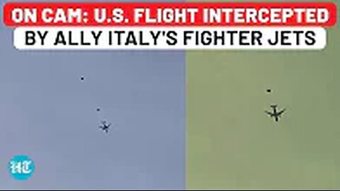 On Cam: US Passenger Flight Surrounded By Italian Fighter Jets, Forced To Land In Rome | Bomb Scare