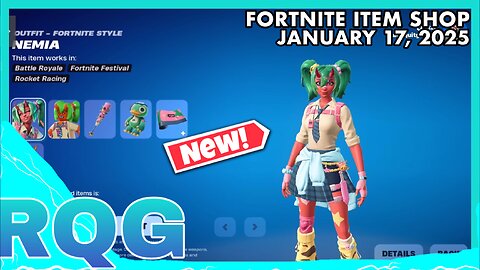 “NEW” NEMIA SKIN IS HERE! FORTNITE ITEM SHOP (January 17, 2025)