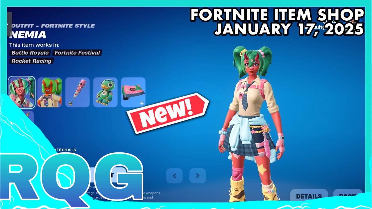 “NEW” NEMIA SKIN IS HERE! FORTNITE ITEM SHOP (January 17, 2025)