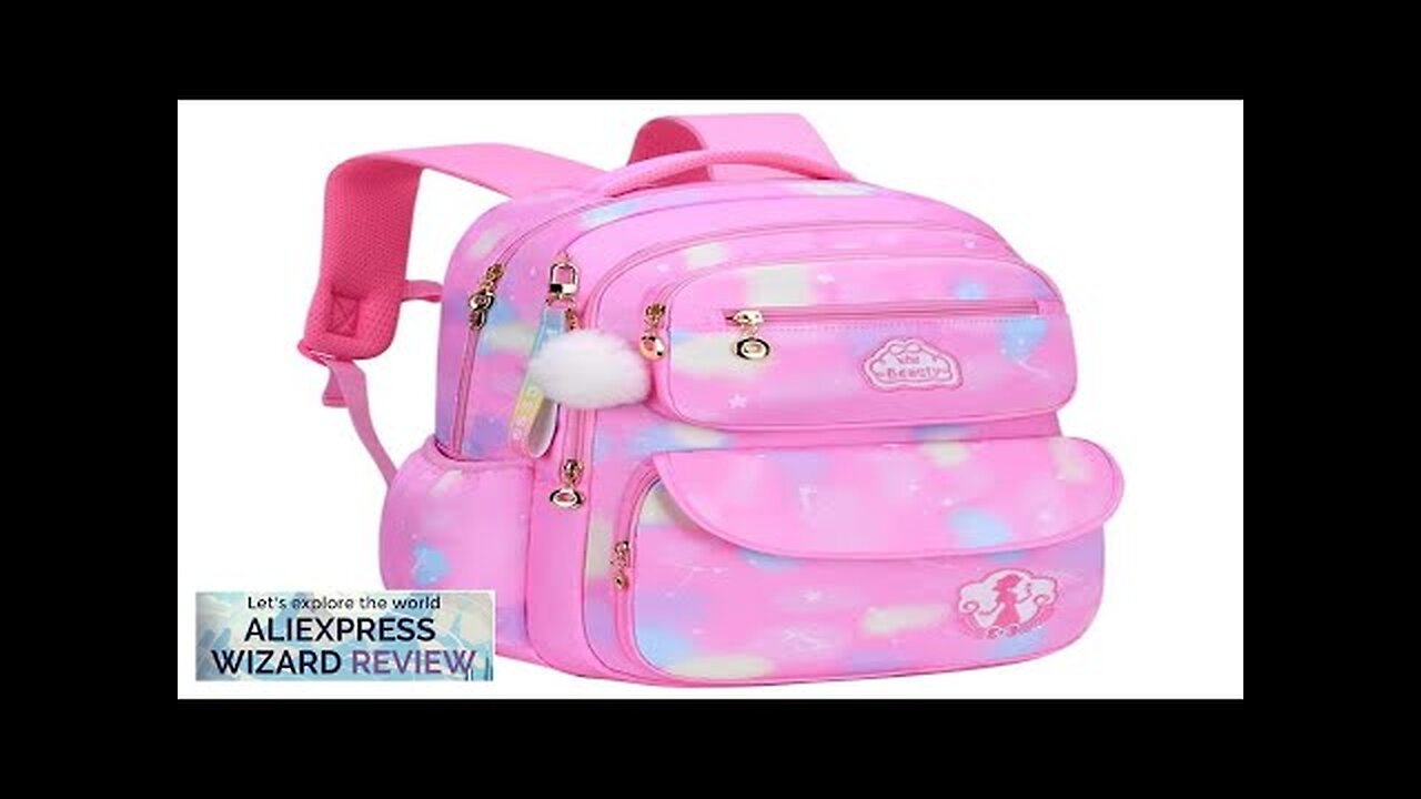 Girl Children Backpack School Bag Back Pack Pink For Kid Child Teenage Review