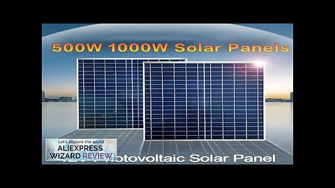 1000W 500W 12V photovoltaic solar panel kit 100A controller solar panel charger Review