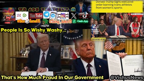 Trump Signing These Executive Orders Because Of All The Frand Was Going On In Our Government. #VishusTv 📺