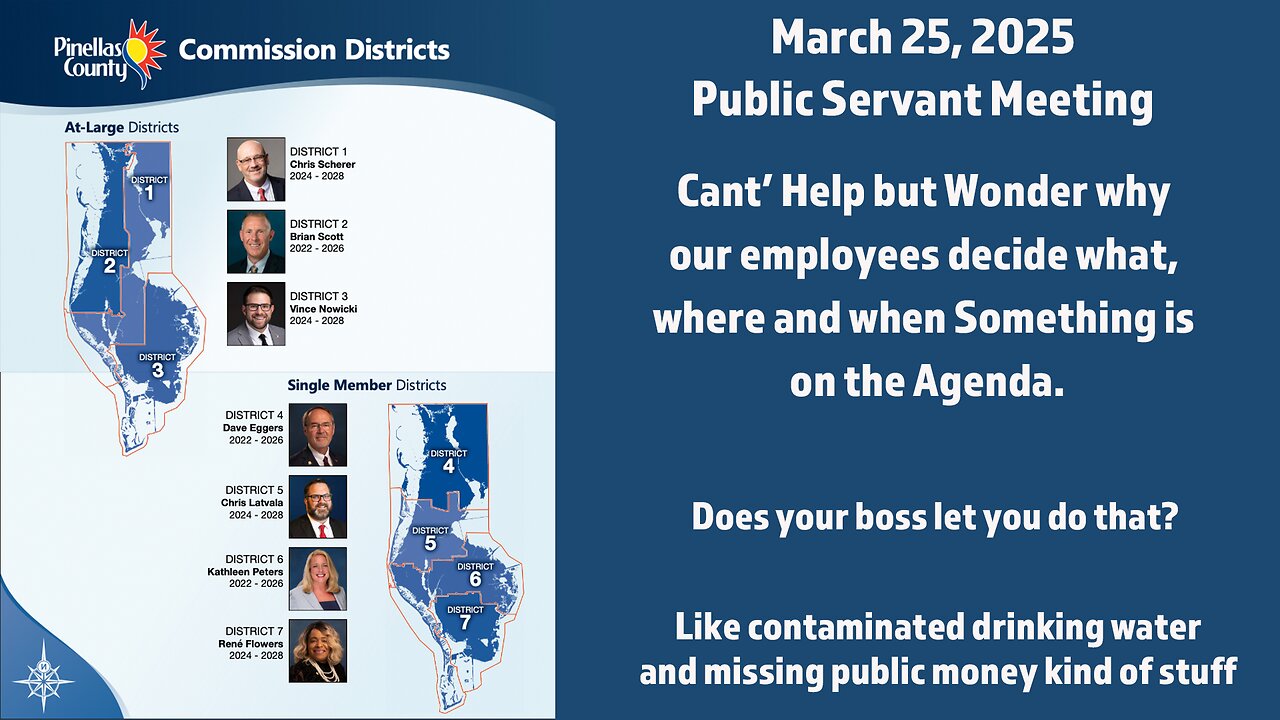 March 25, 2025 Pinellas County Public Meeting Excerpt (FLUORIDE)