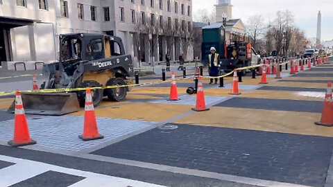 BLM Plaza Down the Street From the White House Is Being Demolished