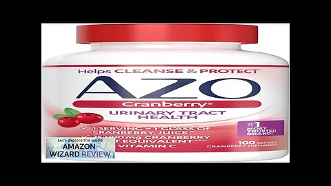 AZO Cranberry Supplement Made with Concentrated Whole Fruit Cranberry Powder to Help Review