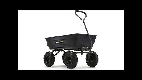 Gorilla Carts Poly Garden Dump Cart Review