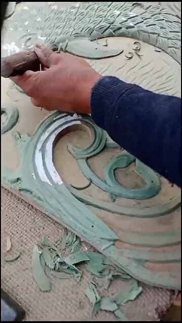 Dolphin Picture made with hand