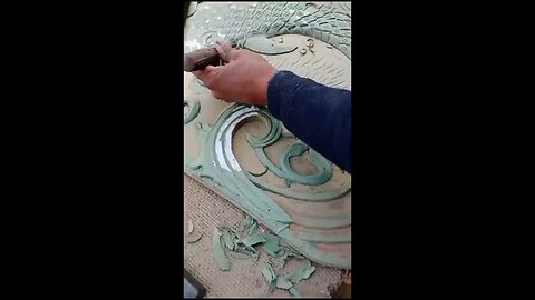 Dolphin Picture made with hand