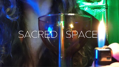 Sacred Space ASMR Candle Crystal Vibes Relax Meditate Manifest