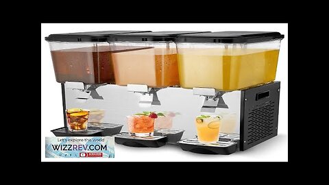 VEVOR Commercial Beverage Dispenser 18L x 3 Tanks Cold Juice Ice Drink Review