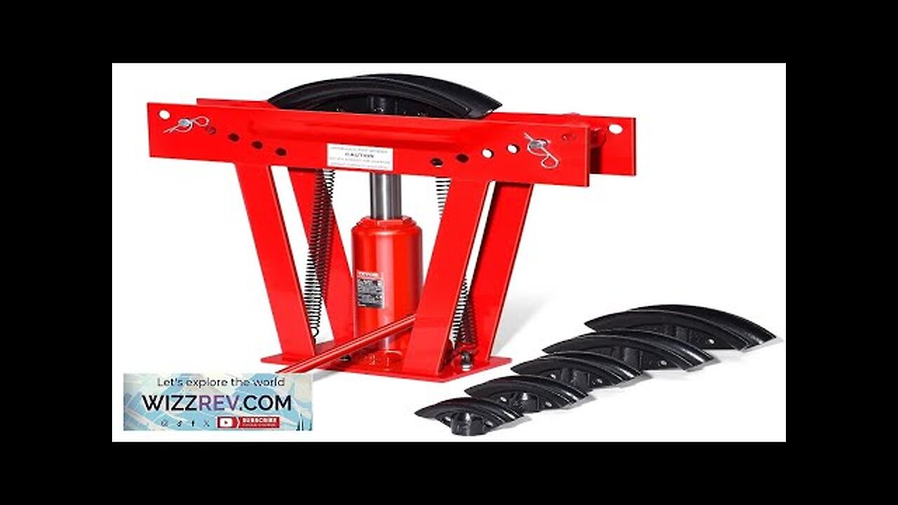 Hydraulic Pipe Bender 12 Ton Manual Pipe Bending Tool with 6 Dies Review