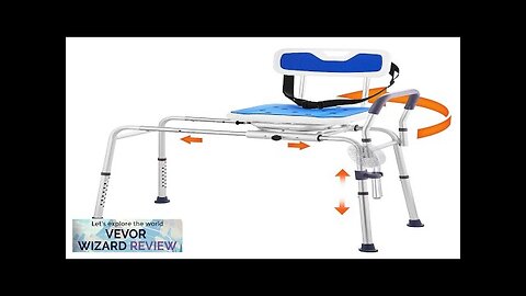 VEVOR Sliding Tub Transfer Bench Shower Chair with 360 Degree Swivel Seat Review