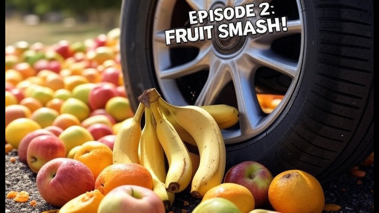 Smashing Fruits with a Car Tire Episode 2