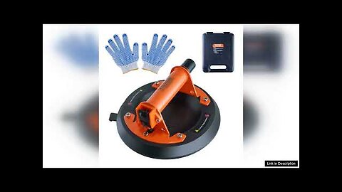 VEVOR Glass Suction Cup 8" 615 lbs Load Capacity Vacuum Suction Cup Review