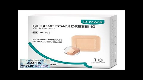 Dimora Silicone Foam Dressing with Border Adhesive 4"x4" Wound Dressing First Aid Review