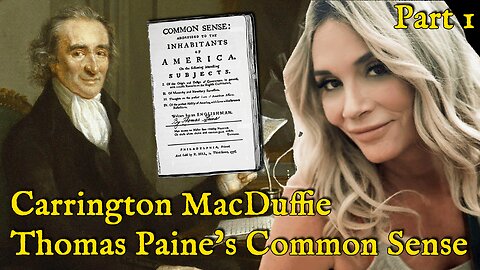 A Live Reading of Thomas Paine's Common Sense with Carrington MacDuffie | Livestream begins at 7 PM EST