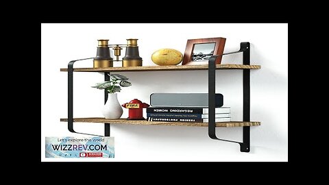 2-Tier Wooden Wall Mounted Floating Shelves DIY Storage Shelving Display Bracket Review