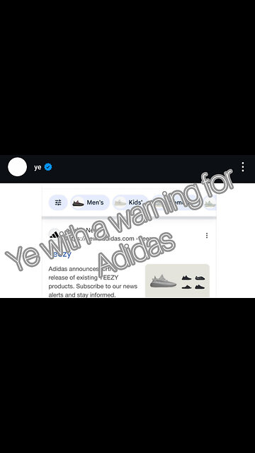 Kanye West issues a warning to Adidas